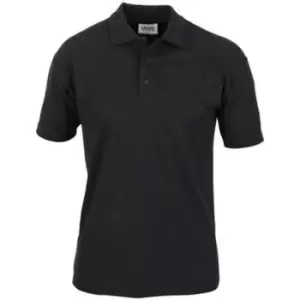 Image of Casual Classic Mens Pique Polo (S) (Black)