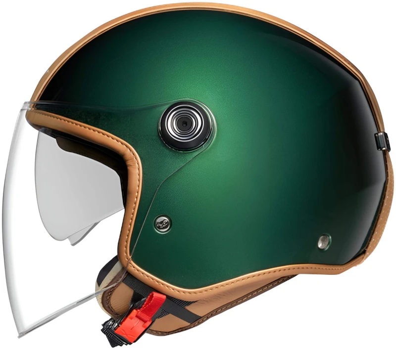 Image of Nexx Y.10 Midtown Green Camel Jet Helmet Size XS