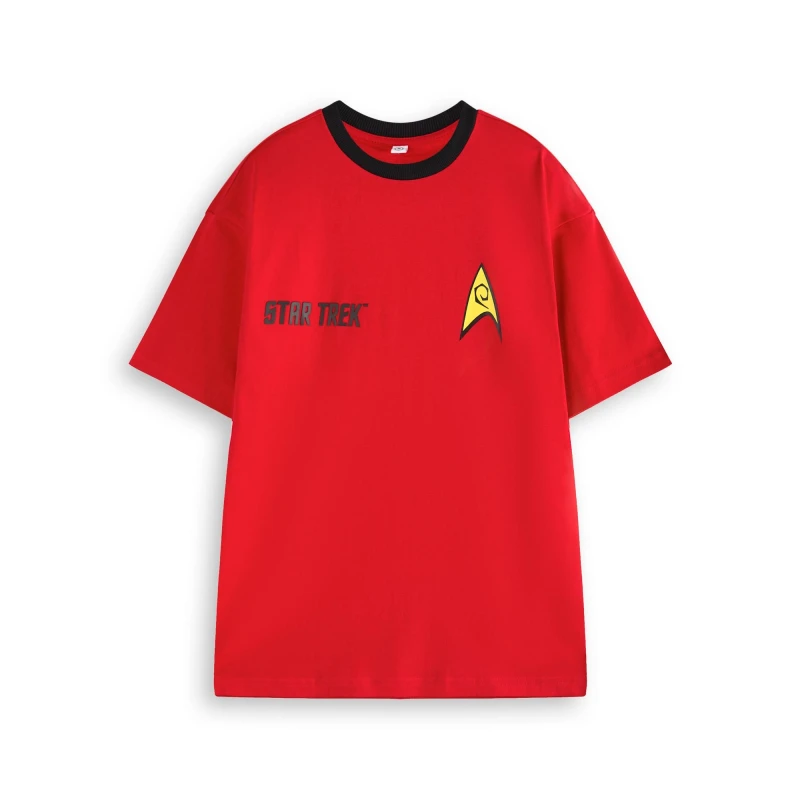 Image of Star Trek Short Sleeved T-Shirt Red