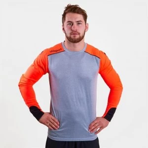 Image of Uhlsport Tower Long Sleeve Football Shirt Mens - Dark Grey Melan