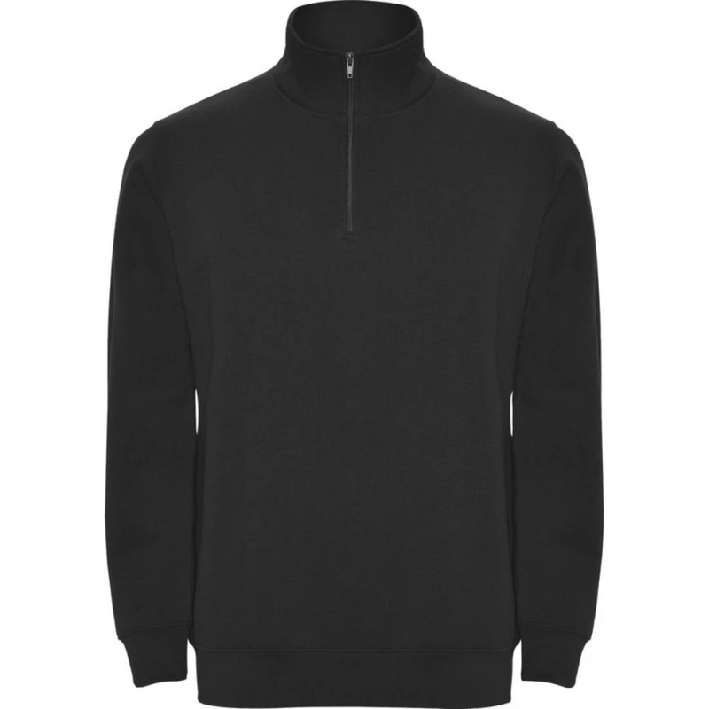 Image of ROLY ROLY Men Aneto Quarter Zip Sweatshirt in Black Size: Small Black S Male 5063470838097