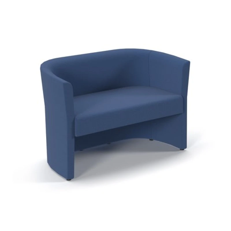 Image of Luxe Fabric Double Tub Chair - Cobalt Blue