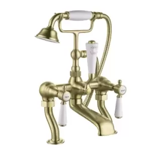 Image of Gold Bath Shower Mixer Tap - Helston