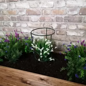 Image of Tom Chambers Urban Green Conical Garden Plant Support Ring 20cm- Small