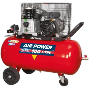 Image of Sealey SAC2103B Air Compressor 100 Litre 240v