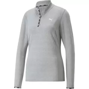 Image of Puma Strong Zip Top Womens - Grey