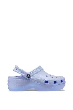 Image of Blue 'Classic Platform' Glitter Clog