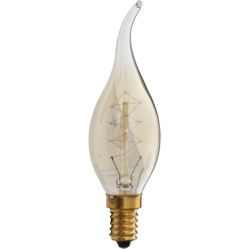 Image of Premier Housewares Bulbs C35t E14 220v 40 Watt Bulb - 115mm Gold unisex