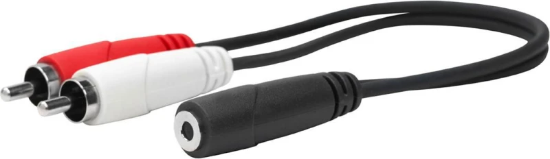 Image of Vivolink PROMJFRCAM0.2 audio cable 0.2 m 3.5mm 2 x RCA Black
