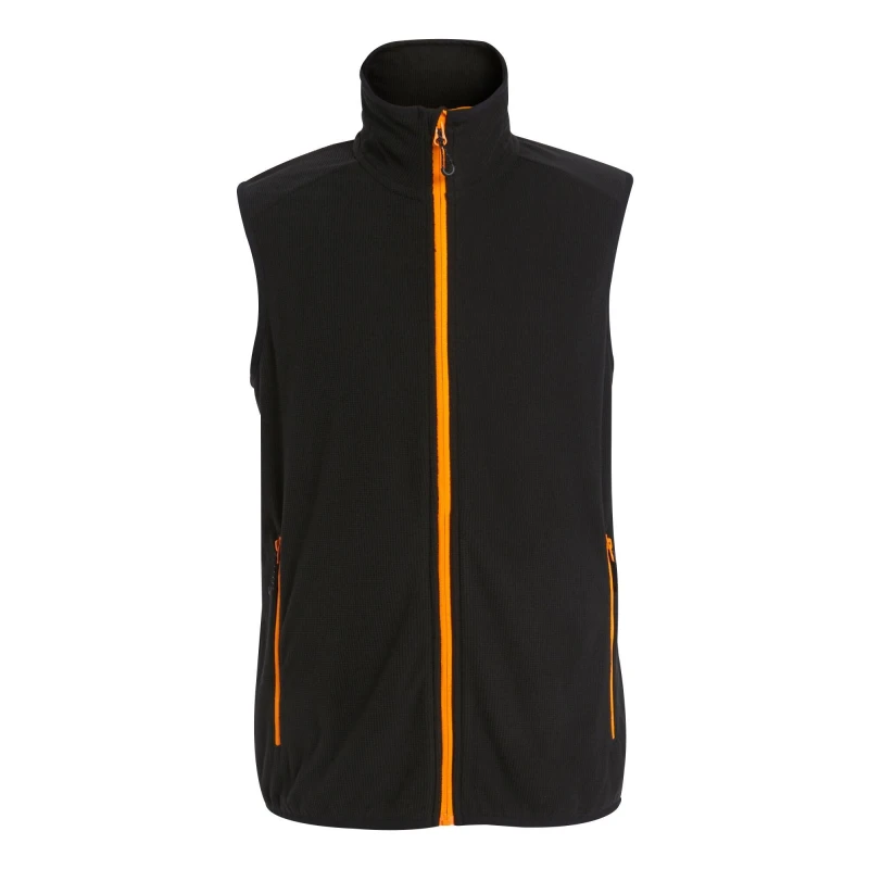 Image of Regatta Professional Mens Fleece Gilet in Orange Size: Small Orange Male S