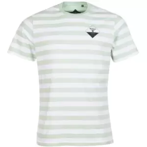 Image of Barbour Beacon Coast Stripe T-Shirt - Green
