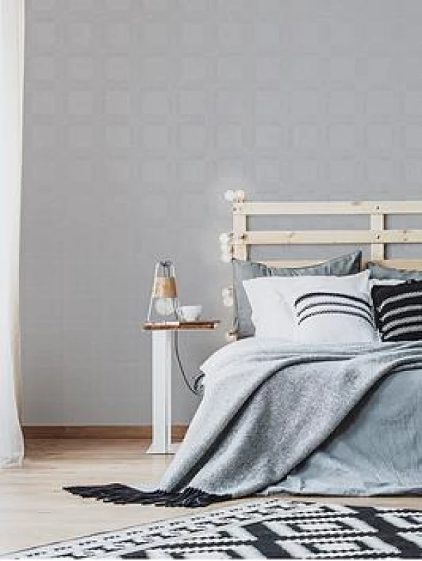 Image of Graham & Brown Superfresco Easy Highland Tweed Silver 106605