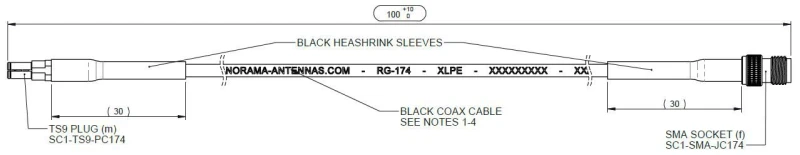 Image of PANORAMA ANTENNAS SM SOCKE (f) - S9 PLUG (m)