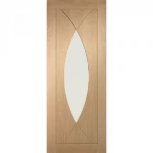 Image of XL Joinery Internal Oak Pesaro Clear Glazed Fire Door 762mm