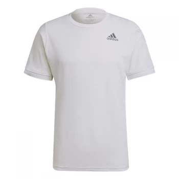Image of adidas Tennis Freelift T-Shirt Mens - White / Black