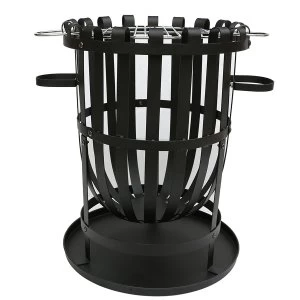 Image of Charles Bentley Log Burner Brazier wiith BBQ Grill