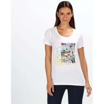 Image of Regatta Womens Filandra III Graphic T-Shirt womens in White - Sizes UK 16