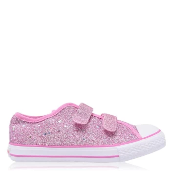 Image of SoulCal Canvas Hook and Loop Tape Shoes - Pink Glitt