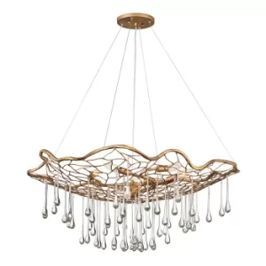 Image of Lisa McDennon by Hinkley Laguna 6 Light Pendant Light Burnished Gold