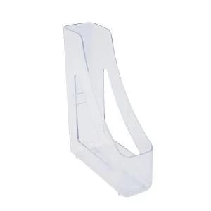 Image of A4 Foolscap Corporate Magazine File Vertical Storage Crystal Clear for