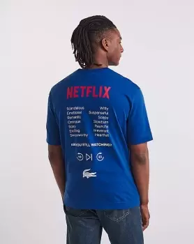 Image of Lacoste X Netflix Logo T-Shirt