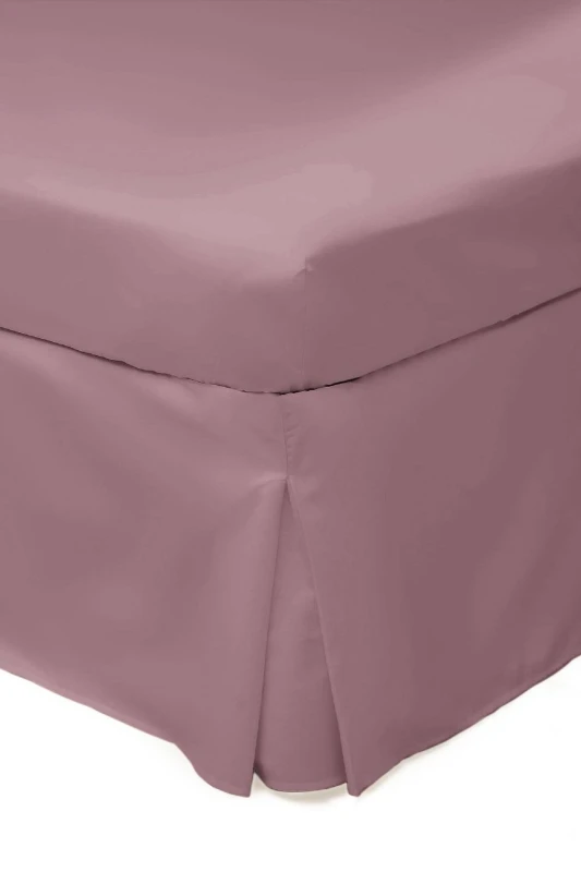 Image of Belledorm Easy Care 200 Thread Count Cotton Polyester Percale Platform Valance in Rose Size: King Rose Unisex King