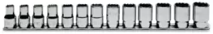Image of Beta Tools 920B/SB13 13pc 1/2" Square Drive Bi-Hex Socket Rail Set 10-22mm