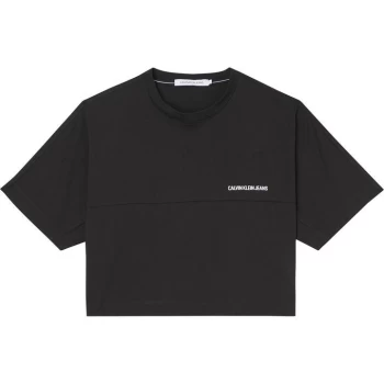 Image of Calvin Klein Jeans Back Institutional T Shirt - CK BLACK BEH