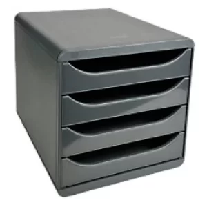 Image of Exacompta Big Box Glossy, Mouse Grey/Glossy Mouse Grey, Pack of 1