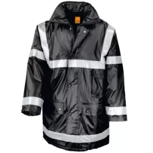 Image of Result Mens Work-Guard Workwear Management Coat (S) (Black)