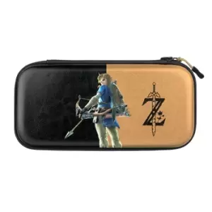 Image of PDP Slim Deluxe: Hyrule Hero Link Hardshell case Nintendo Black, Gold