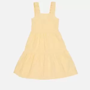 Image of Barbour Girls Mia Dress - Sunrise Yellow - S (6-7 Years)