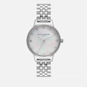 Image of Olivia Burton Womens Classics Midi Dial Mop Bracelet Watch - Silver
