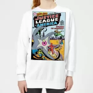 Image of Justice League Starro The Conqueror Cover Womens Sweatshirt - White - S