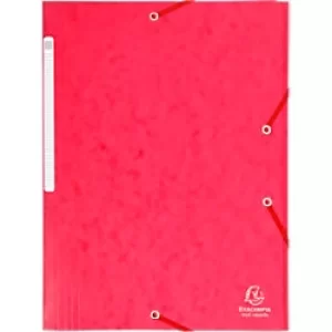 Image of Exacompta 3 Flap Folder 17109H A4 Red 425gsm Pressboard 24x32cm Pack of 25