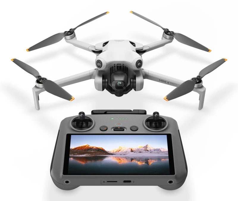 Image of DJI DJI Mini 4 Pro (RC 2) 4 rotors Quadcopter 48 MP 3840 x 2160 pixels 2590 mAh Black, White CP.MA.00000732.04