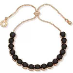 Image of Ladies Anne Klein Jewellery Base metal BR SLIDER-GLD/JET