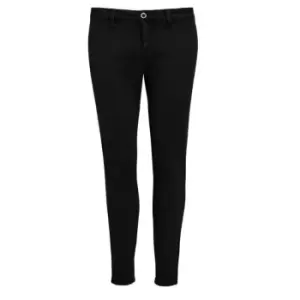 Image of SOLS Womens/Ladies Jules Chino Trousers (8) (Black)