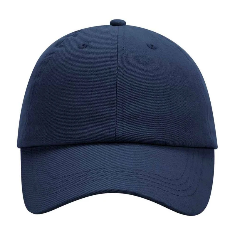 Image of Beechfield 6 Panel Low Profile Baseball Cap in Navy Navy Unisex One Size