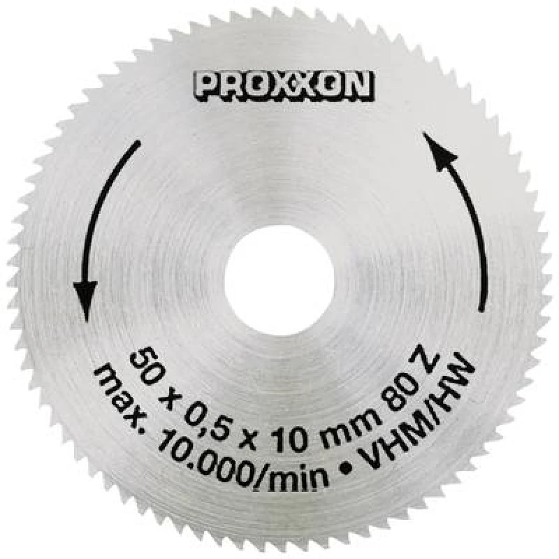 Image of Proxxon Proxxon 28011 Carbide metal circular saw blade 50 x 10 x 0.5mm Number of cogs: 80 28011