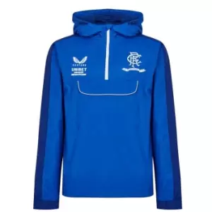 Image of Castore Rangers Anorak 2021 2022 Mens - Blue