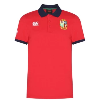 Image of Canterbury British and Irish Lions Nations Polo Shirt Mens - Red