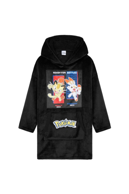 Image of Pokemon Oversized Hoodie Black male
