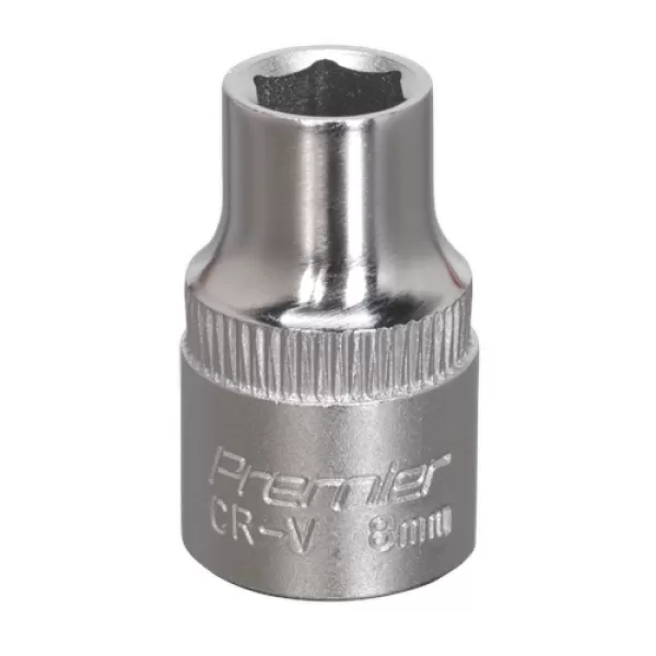 Image of Genuine SEALEY S3808 WallDrive® Socket 8mm 3/8Sq Drive