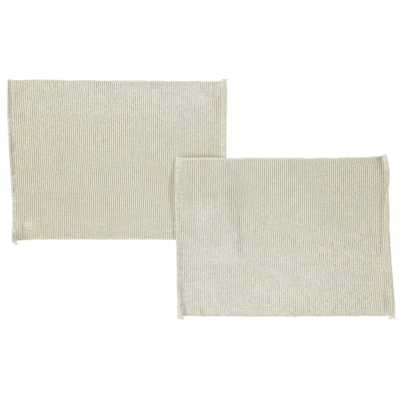 Image of Linea Linea Stone Canterbury Placemat Set of 2 - Cream Cream One Size