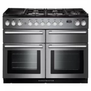 Image of Rangemaster NEXSE110DFFSSC (118230) Nexus SE 110 Dual Fuel in Stainless Steel, Chrome Trim