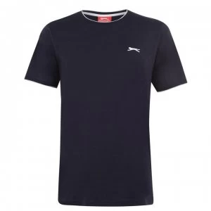 Image of Slazenger Tipped T Shirt Mens - Navy