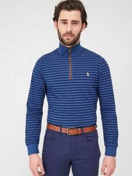 Image of Polo Ralph Lauren Golf Golf Long Sleeve Half Zip Knit - Blue