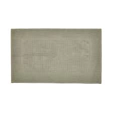 Image of Bedeck of Belfast Light Green Cotton 'Noi' Bath Mat - Bath mat 90 x 50cm
