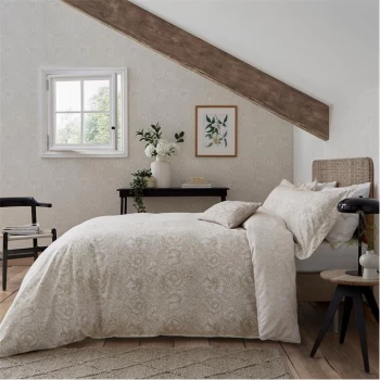 Image of Morris and Co Pure Poppy Duvet Cover - ECRU